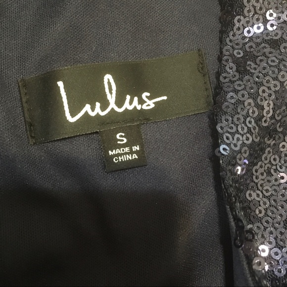 Lulus navy blue sequin straps Mini dress. - Picture 11 of 14